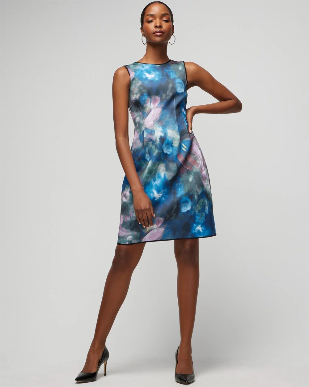 White house black market fit and flare dress cheap